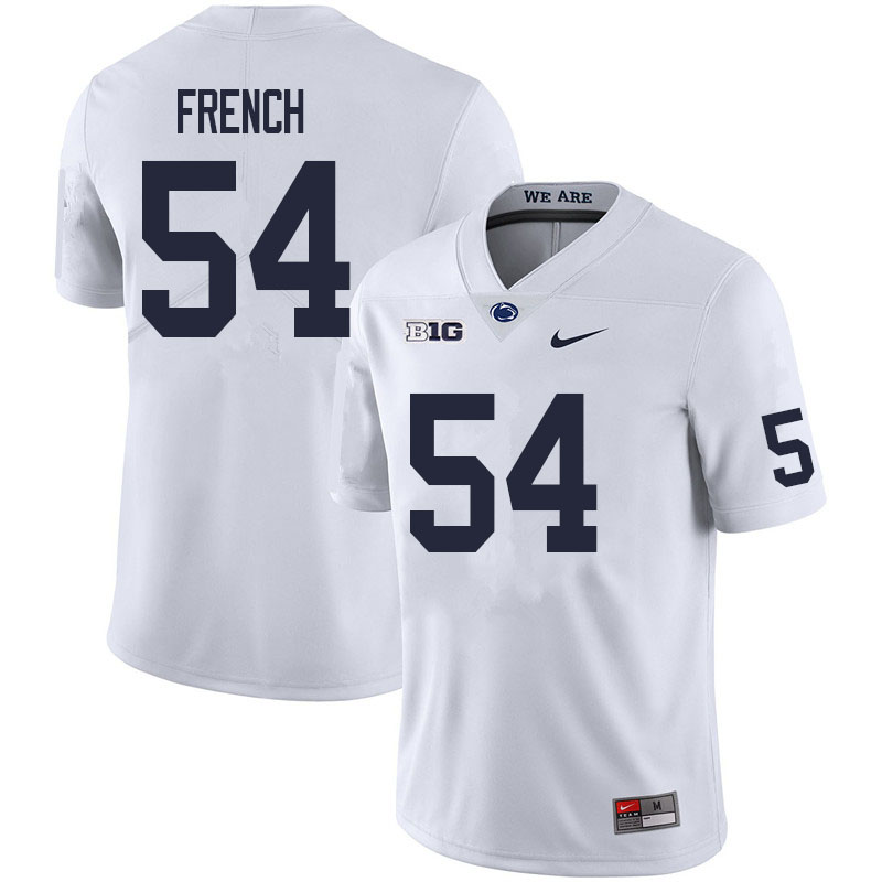 NCAA Nike Men's Penn State Nittany Lions George French #54 College Football Authentic White Stitched Jersey XPW3798AS